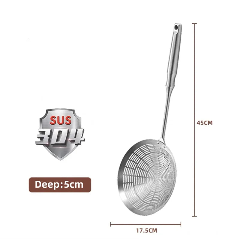 304 Stainless Steel Kitchen Strainer Scoop