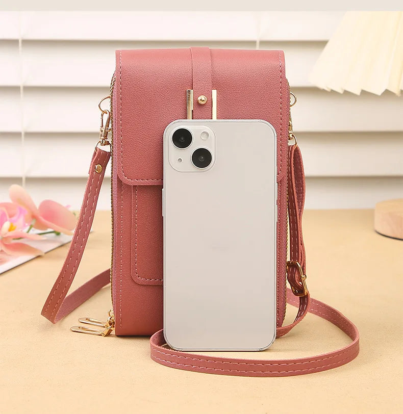 Touchscreen Phone Crossbody Wallet Bag