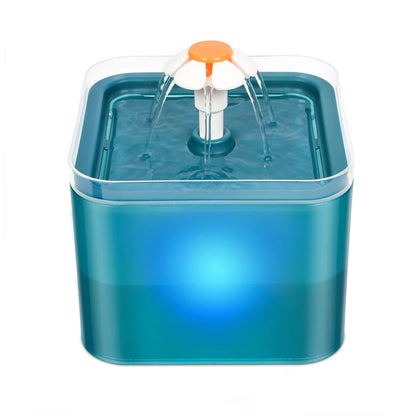 USB Pet Drinking Fountain with LED Water Level Display