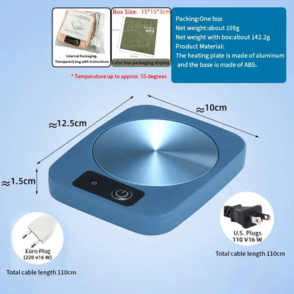 55°C Smart Cup Warmer with Metal Heating Plate