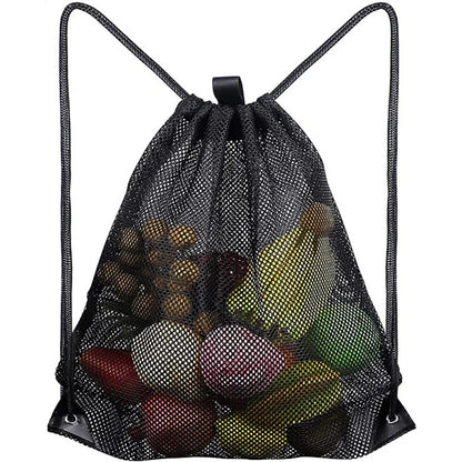 Heavy Duty Mesh Drawstring Sports Backpack