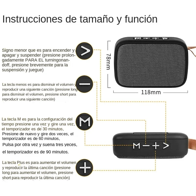 Portable Bluetooth Fabric Speaker