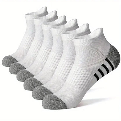 Men’s Breathable Mesh Sports Socks 6 Pairs