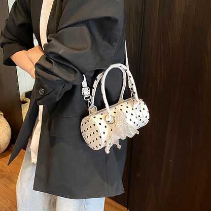 Women’s Polka Dot Barrel Shoulder Bag