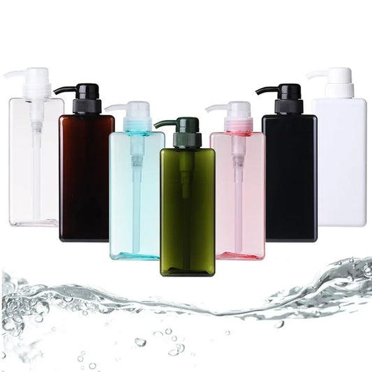 Clear PETG Refillable Soap Dispenser Bottle with Pump