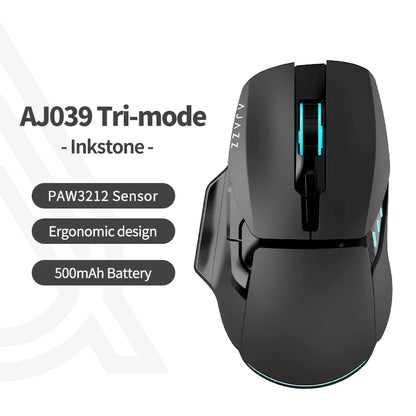 Tri-Mode Rechargeable Mouse with PAW3212 Sensor
