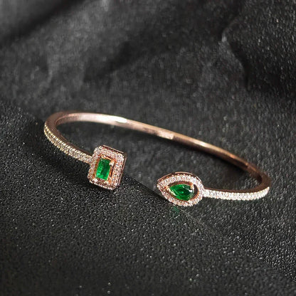Adjustable Snake-Inspired Cuff Bracelet