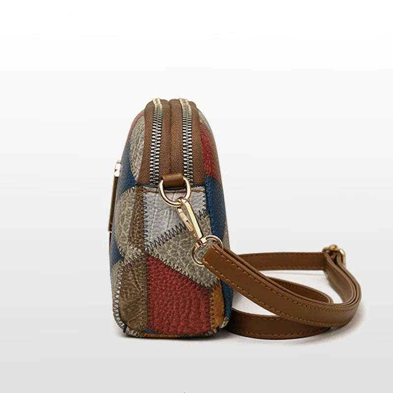 Women’s Designer Style Plaid Shoulder & Crossbody Tote Bag