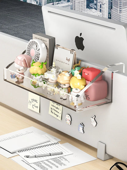 Hook-On Desk Organizer Shelf