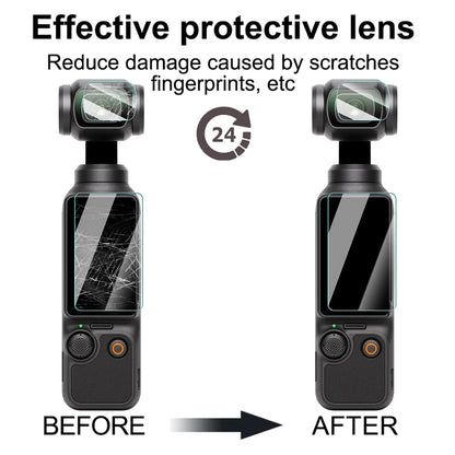 10in 1 Tempered Glass Film for DJI Osmo Pocket 3 LCD Screen Protector & Camera Lens