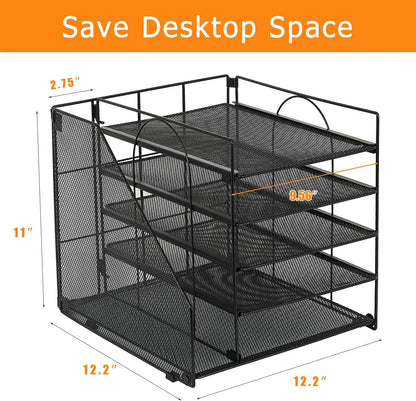Multi-Layer Document & Paper Storage Rack