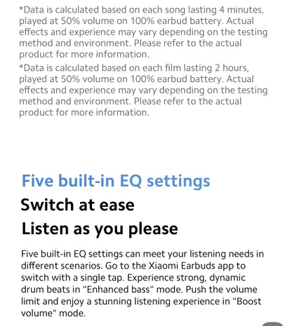 Xiaomi Redmi Buds 6 Active Wireless Bluetooth Earbuds