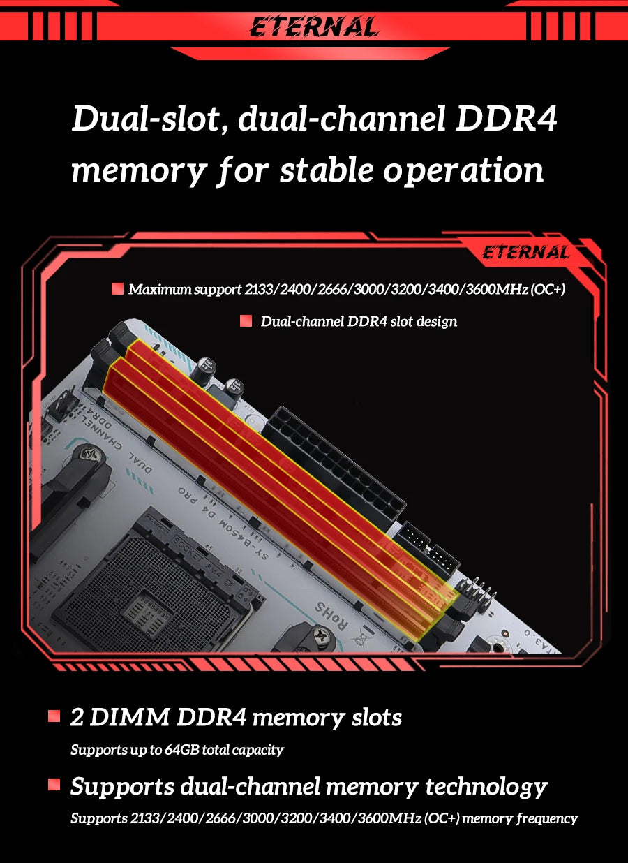 SOYO B450M AM4 Gaming Motherboard