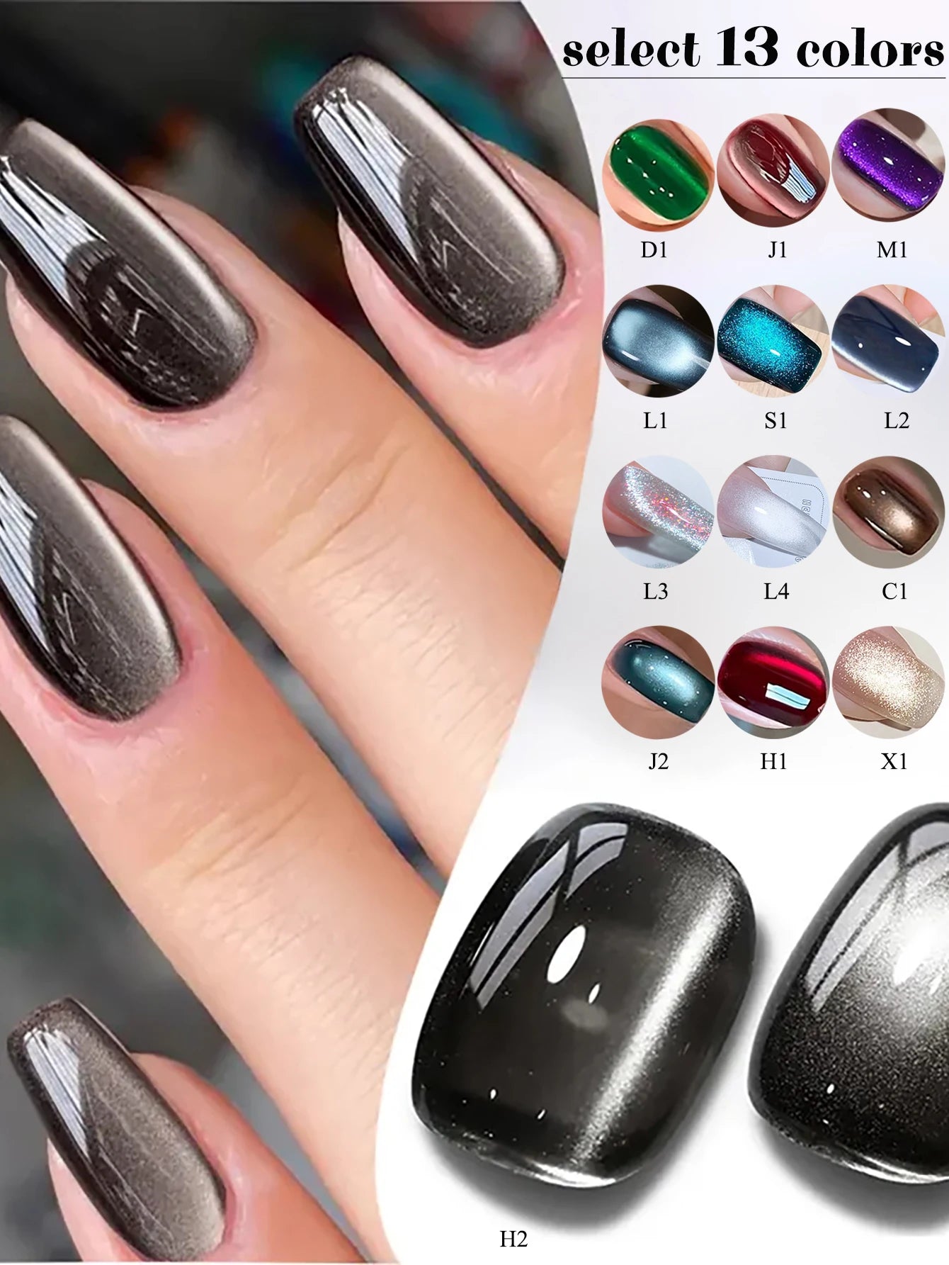 ZH Golden Cat Magnetic Gel Polish