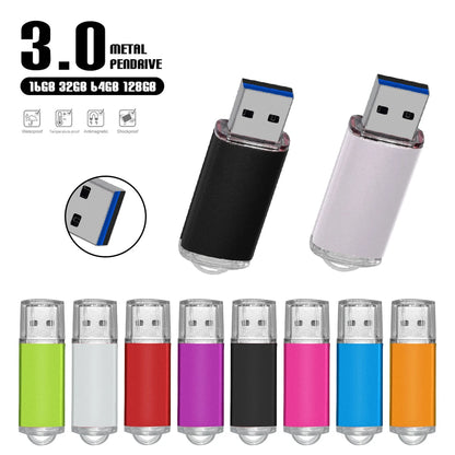 USB Flash Drive 64GB Metal Pen Drive 8GB 16GB 32GB 128GB