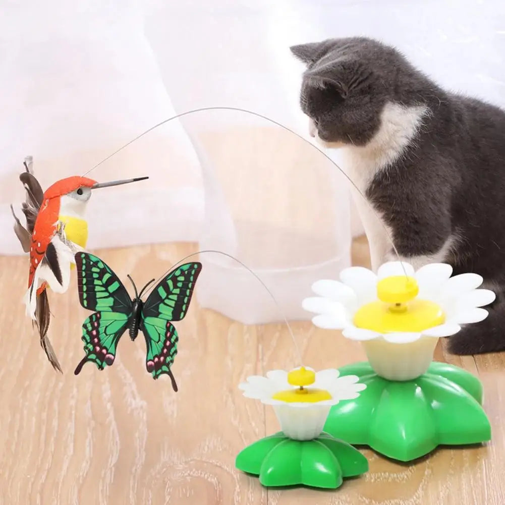 Interactive Rotating Butterfly Cat Toy