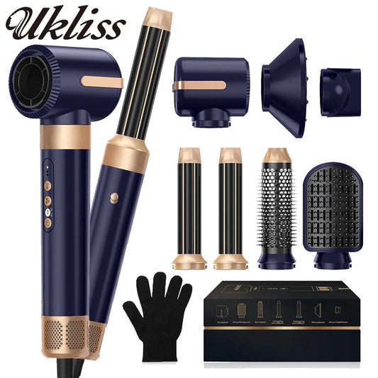 UKLISS 7 in 1 Hair Dryer Brush Air Styler Set