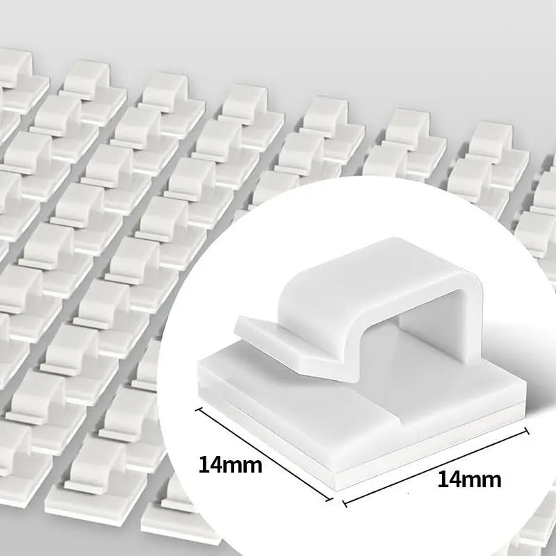 Adhesive Cable Holder Clips – Self-Stick Wire Management Organisers