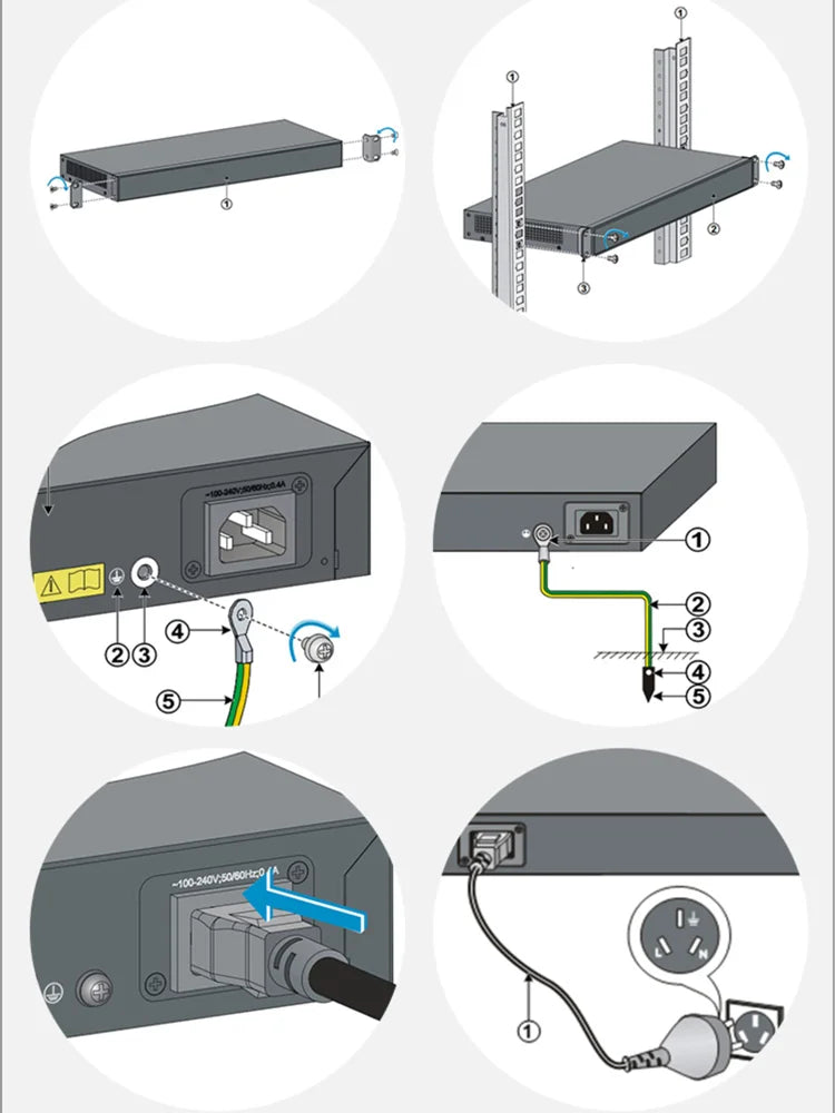 Hisource Fast Ethernet PoE Switch with VLAN Support