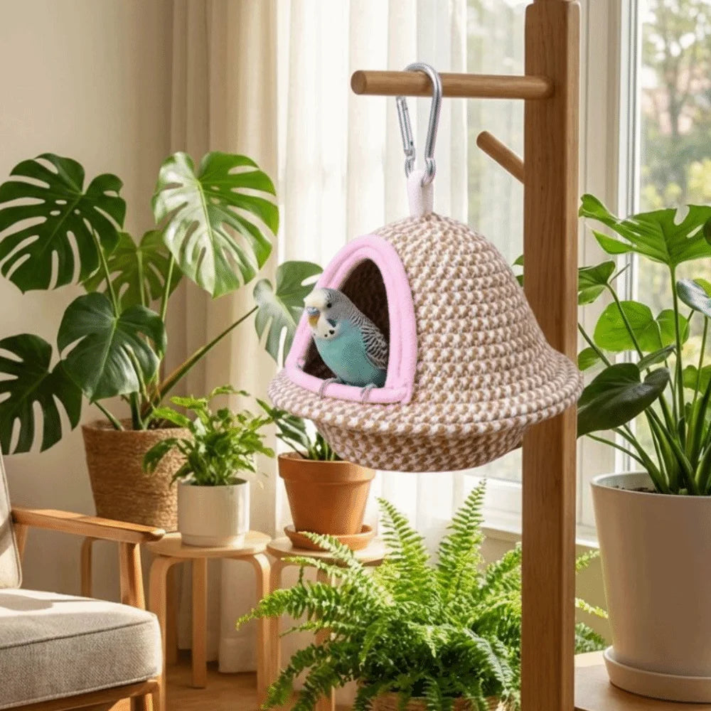 Warm Hanging Bird Nest for Parrots