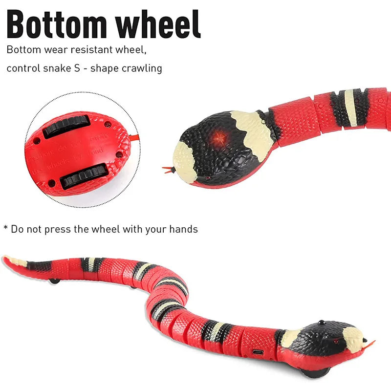 Interactive USB Rechargeable Smart Snake Cat Toy