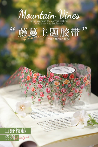 50mm*2m/Roll Plant Floral Decorative Tape