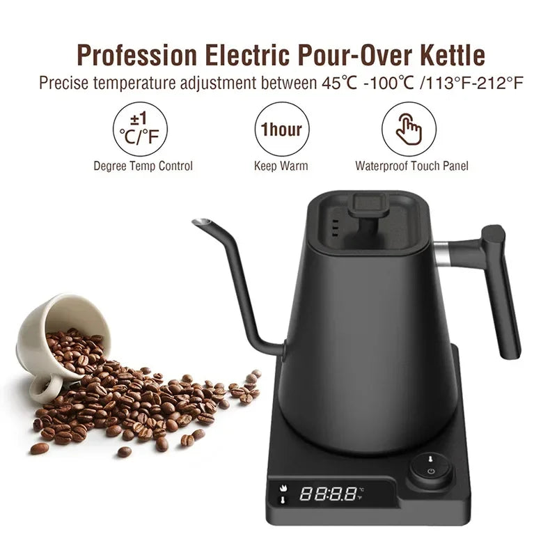 Stainless Steel Variable Temperature Gooseneck Coffee & Tea Kettle