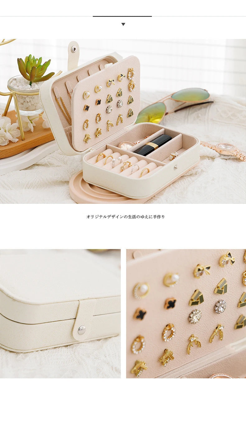 Portable Travel Jewelry Organizer Case
