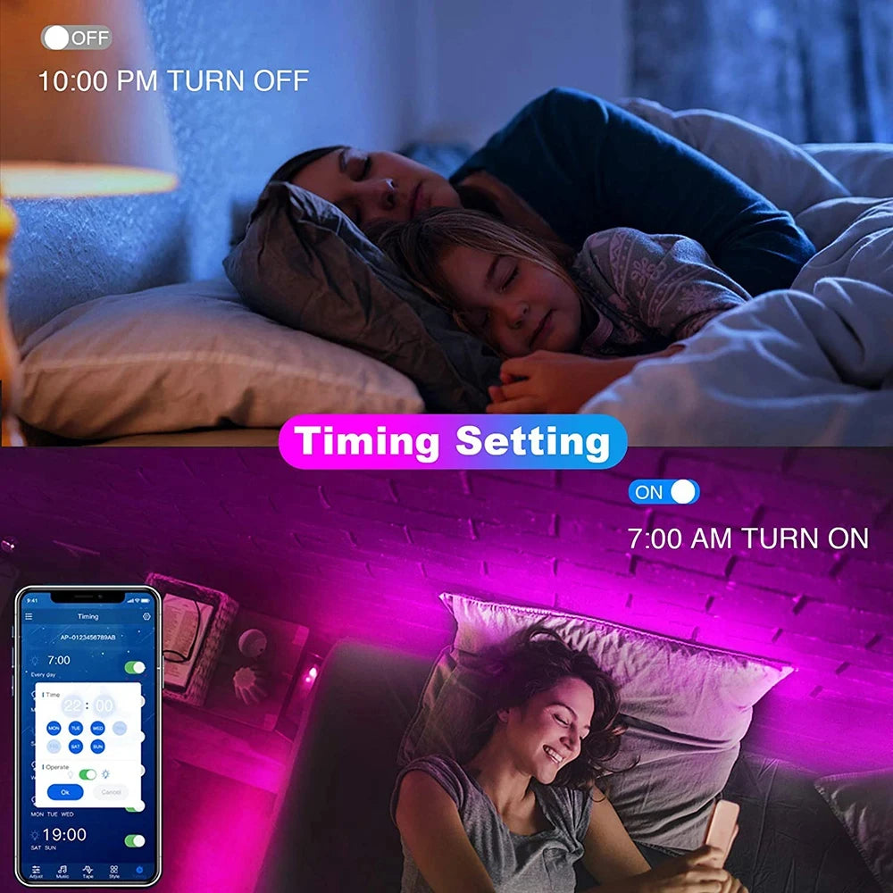 RGB LED Strip Lights with Remote Control