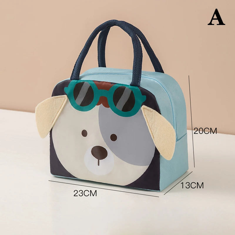 Cartoon Thermal Lunch Bag with Insulated Lining