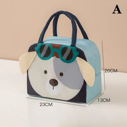 Cartoon Thermal Lunch Bag with Insulated Lining