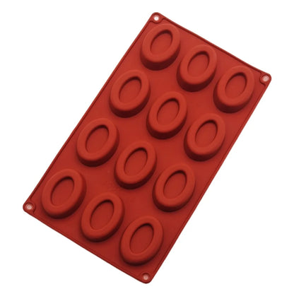 28 Hole Oval Silicone Cake Mold