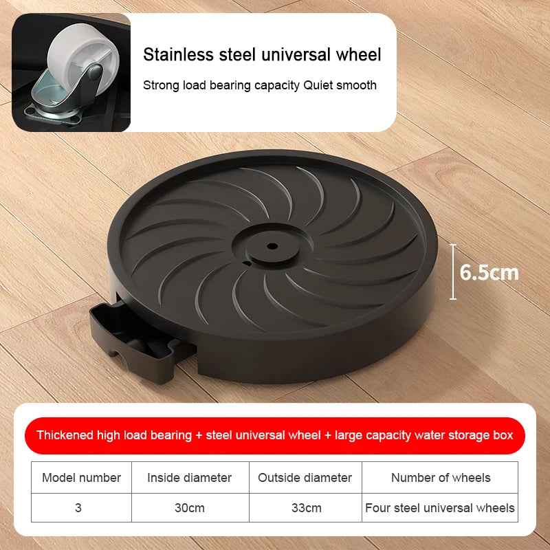 Heavy-Duty Plant Caddy with Hidden Wheels