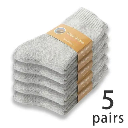 Men’s Thick Winter Wool Socks 5 Pairs