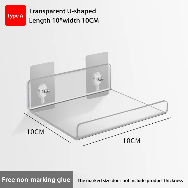 Wall-Mounted Acrylic Storage Rack
