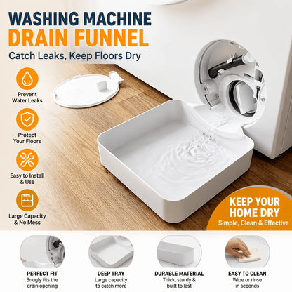Washing Machine Drainage Tray for Lint Filter Cleaning