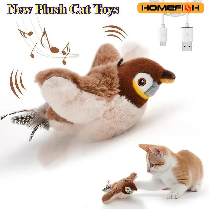 Interactive Chirping Bird Cat Toy
