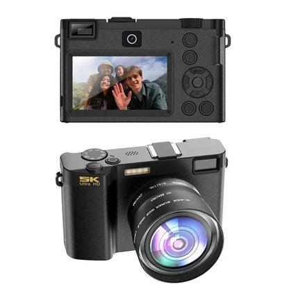 5K Professional Digital Camera Wide Angle Digital Zoom 64MP Camcorder