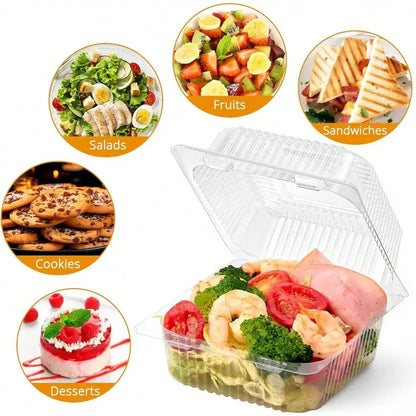 Clear Square Dessert & Food Containers