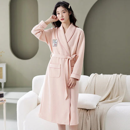 Women’s Cotton Quilted Bathrobe