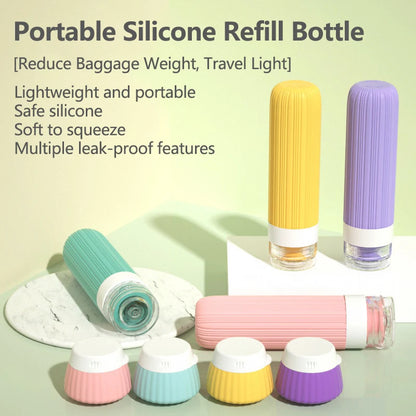 Silicone Travel Toiletry Bottles Set
