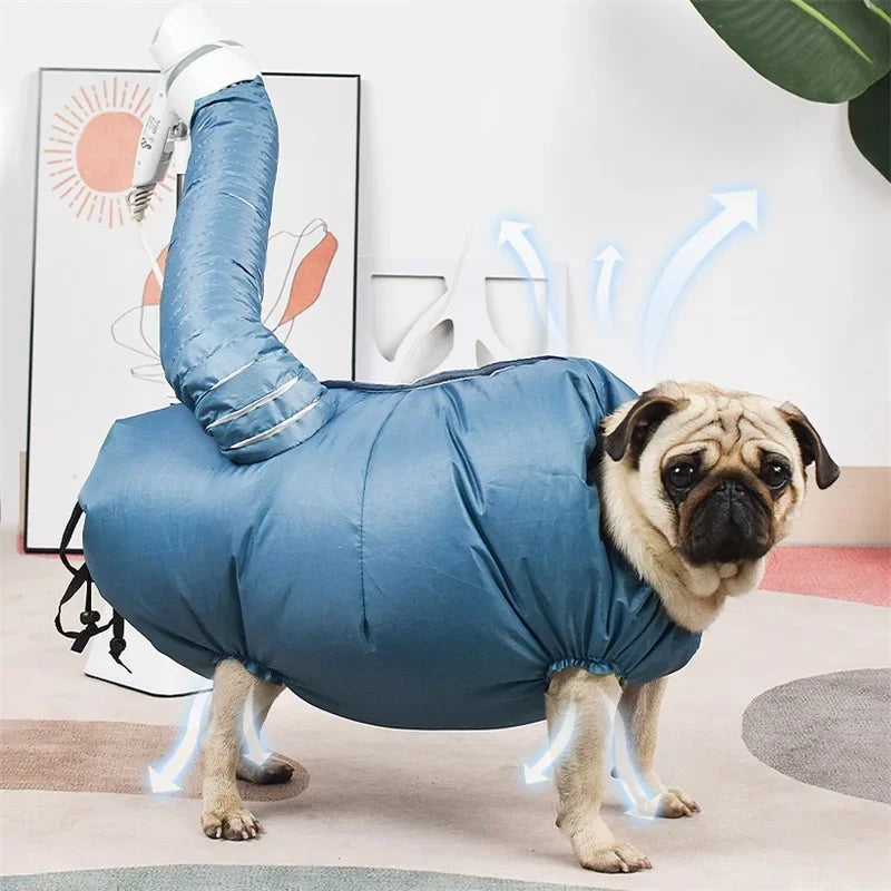 Portable Folding Pet Hair Drying Bag for Dogs & Cats