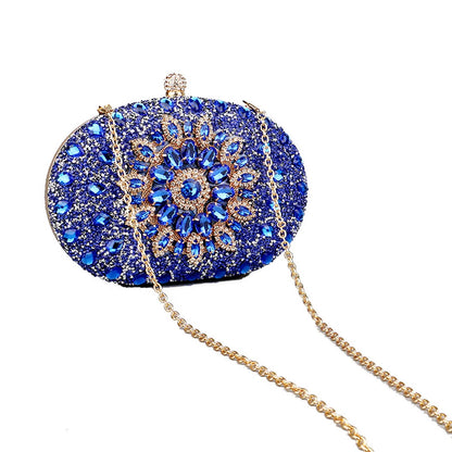 Flower Rhinestones Evening Bag