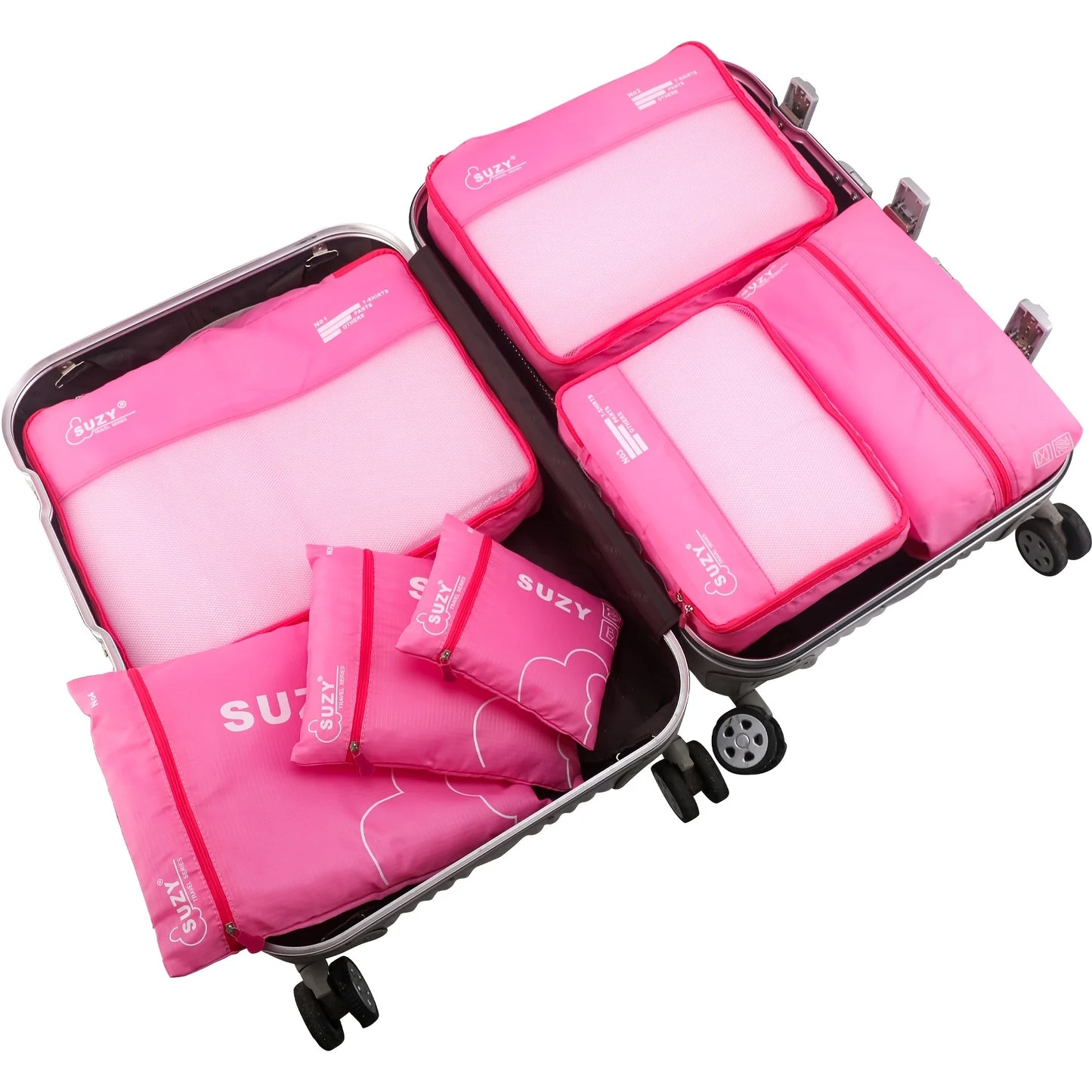 Mesh Luggage Organizer Bags for Suitcases and Travel Storage