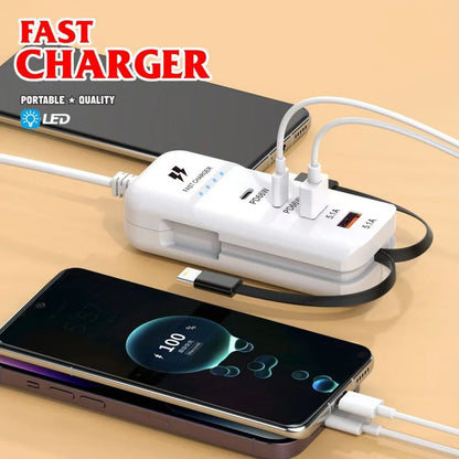 66W Multi-Port USB-C Fast Charger