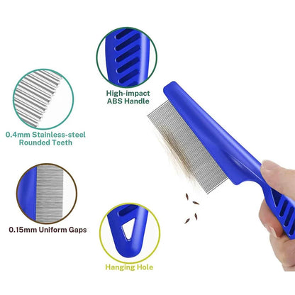 Pet Grooming & Flea Comb Set
