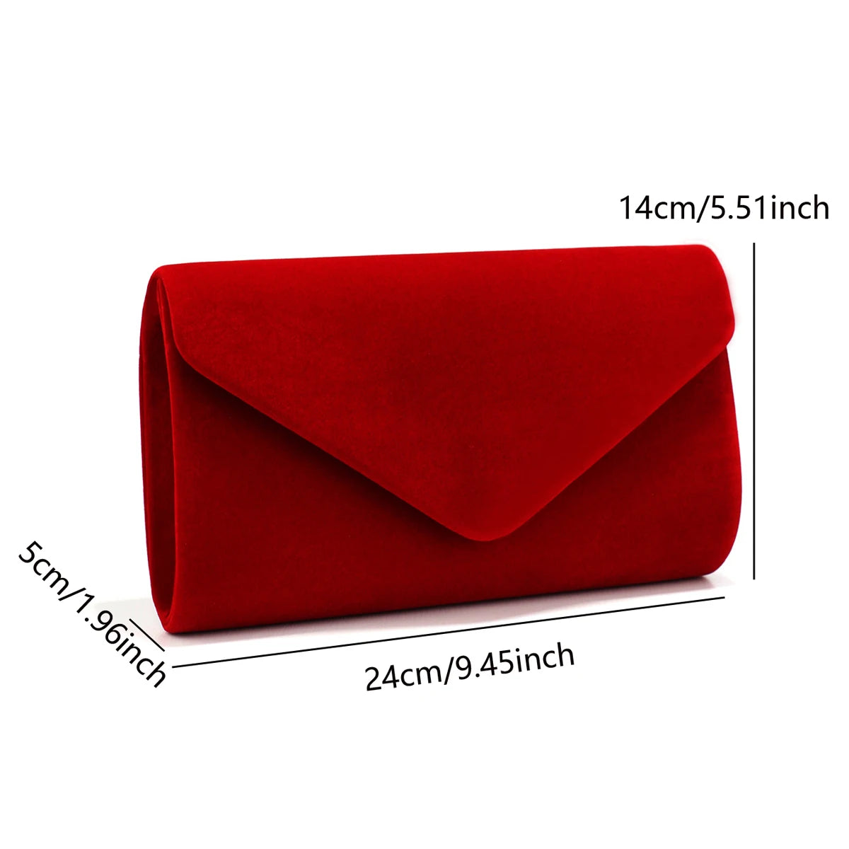 Velvet Envelope Evening Clutch