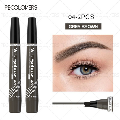 4-Tip Waterproof Eyebrow Pen