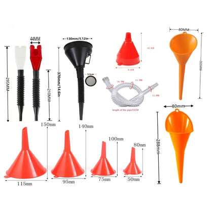 Multi-Purpose Automotive Funnel Set