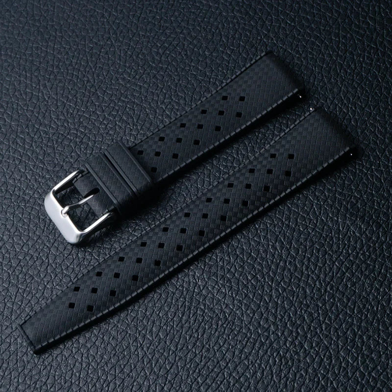 Classic Tropical FKM Rubber Watch Strap 18mm 20mm 22mm